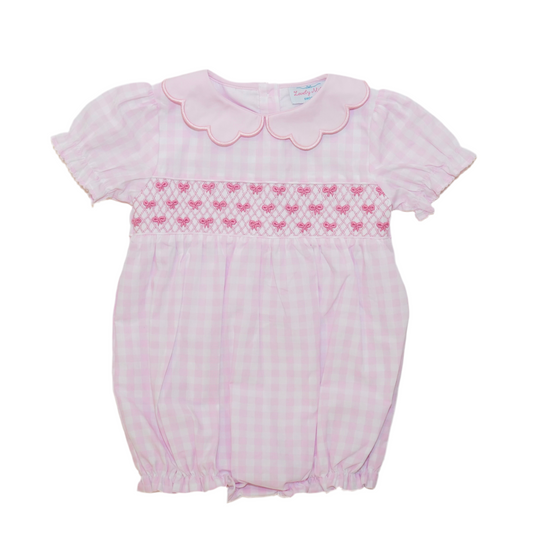 Pink Gingham Bows Bubble