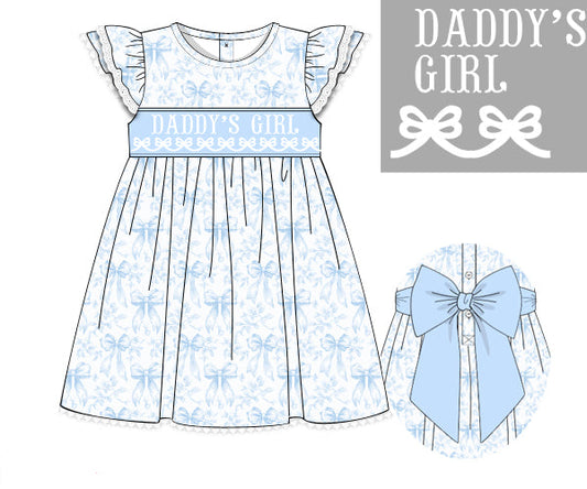 Daddy’s Girl baby dress in soft cotton
