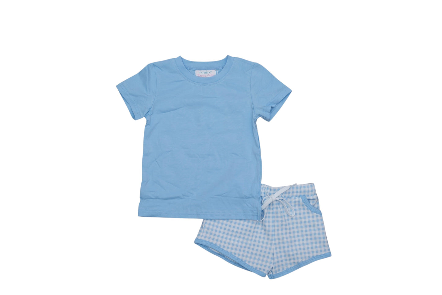 Knit Blue Short Set Boys