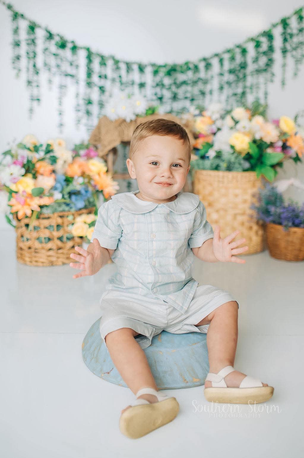Sky Plaid Set