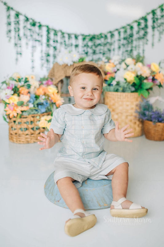 Sky Plaid Set