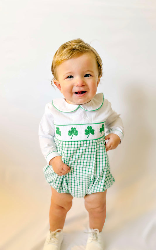 Smocked Lucky Charm Bubble Boys