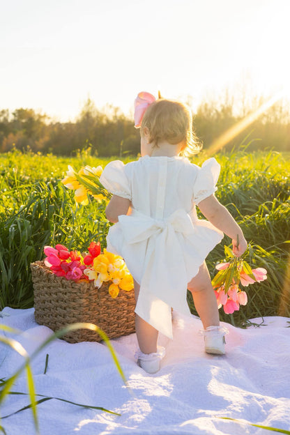 Hand Smocked Rosettes Bubble
