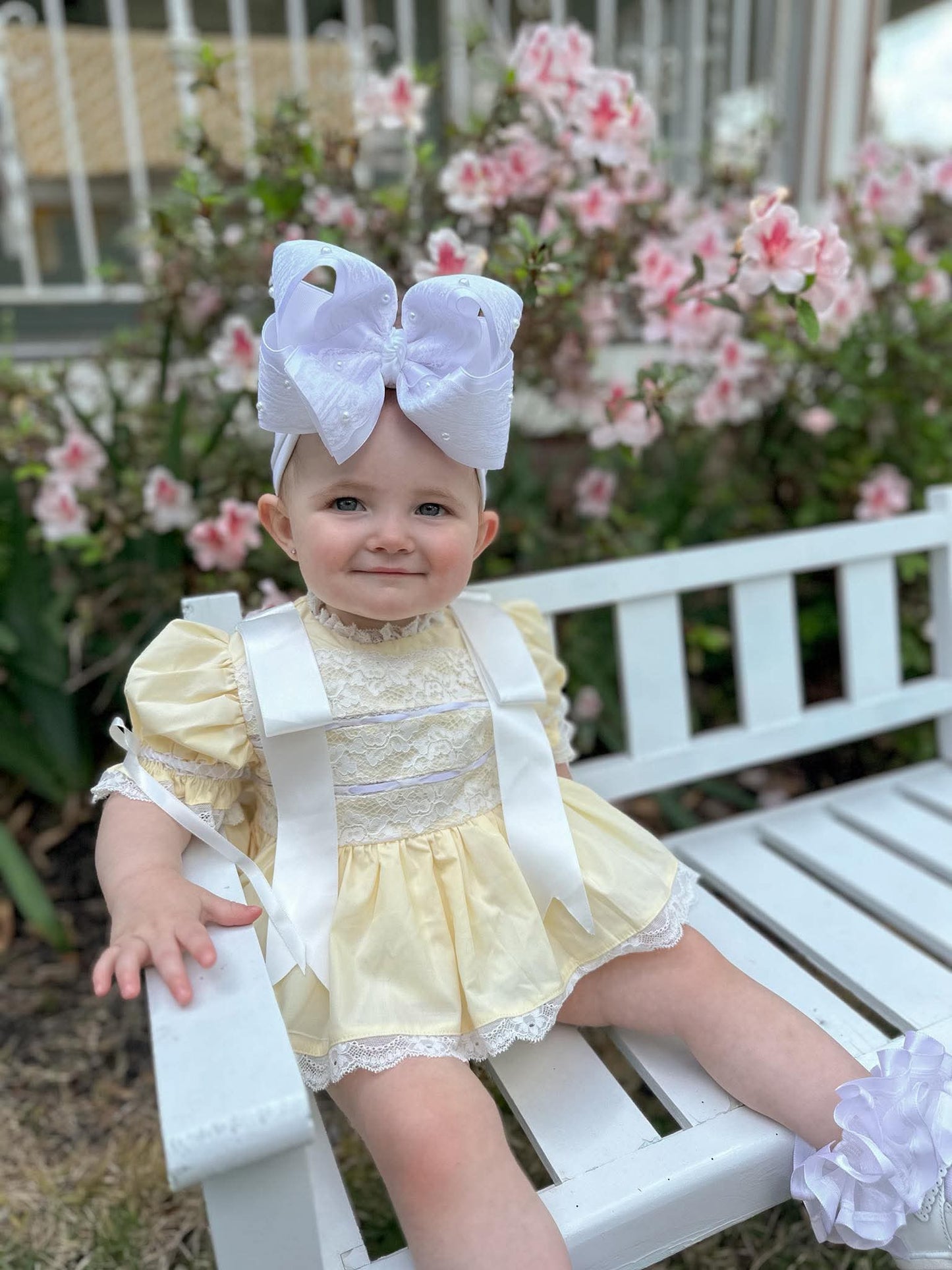 Yellow Lace Heirloom Set