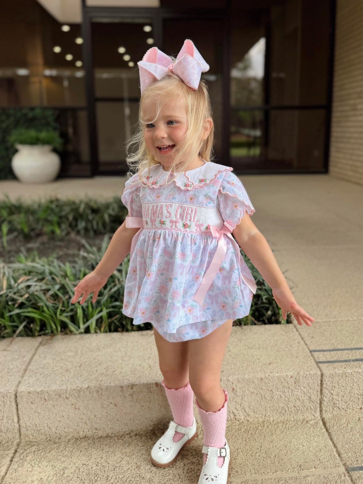 Bloom Mama's Girl Smocked Bubble