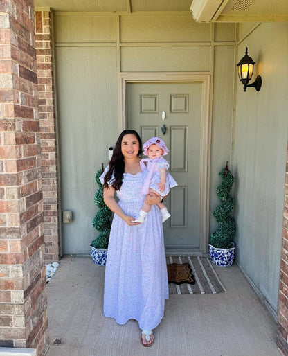 Floral Bow Mom Dress