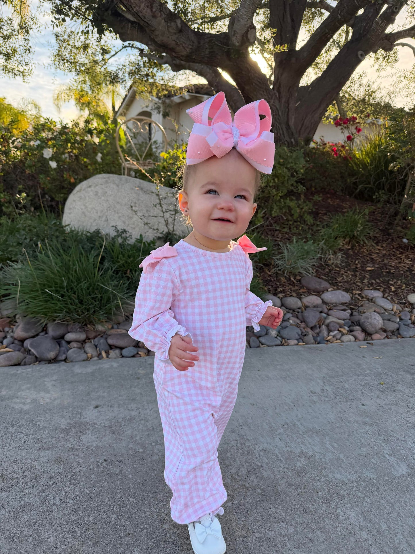 Pink Picnic Romper