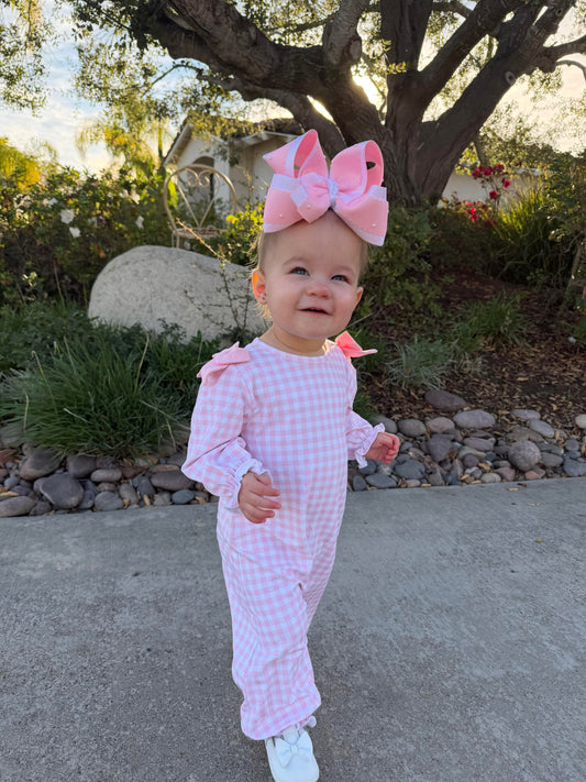 Pink Picnic Romper