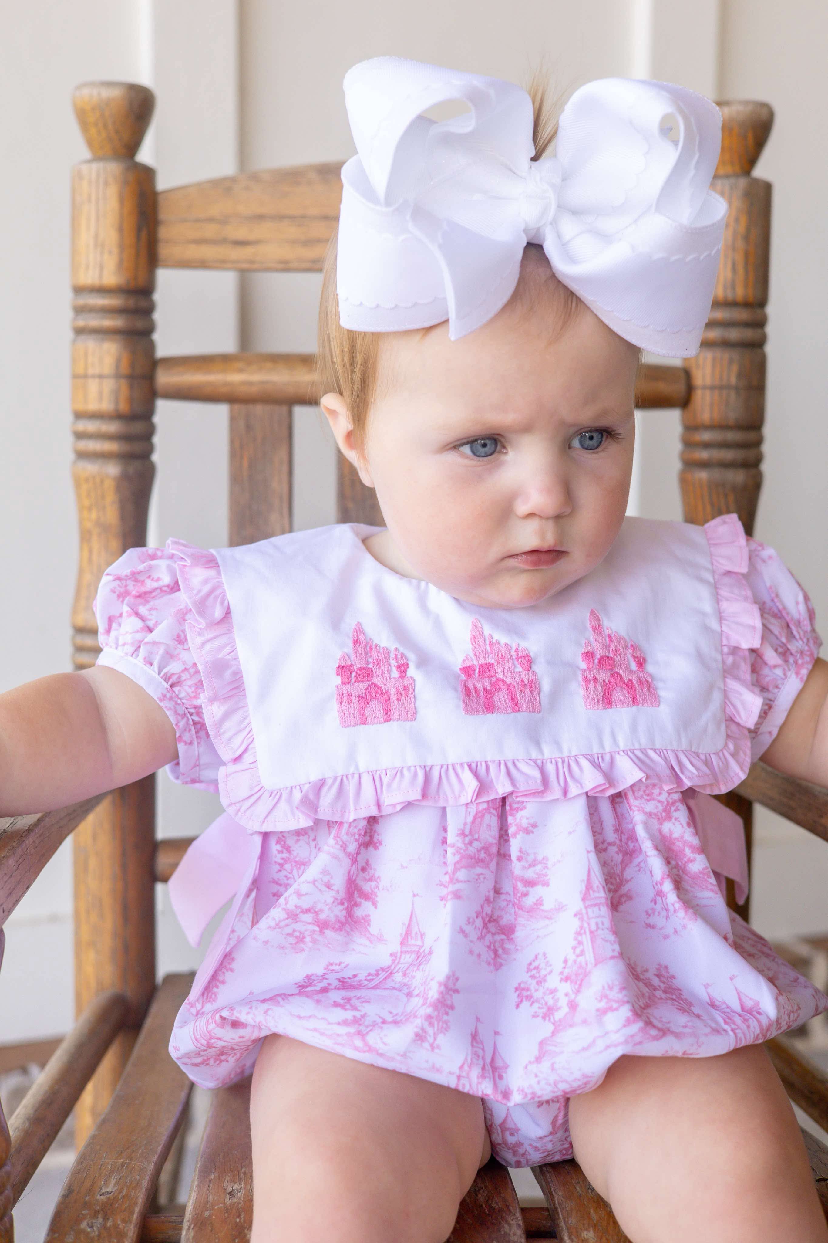 Hand Emberoidery Castle Cutie Bubble – LOVELY MILA SMOCKS