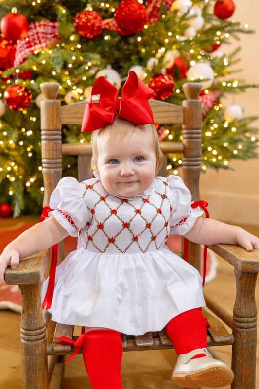 Poinsettia Diaper Set