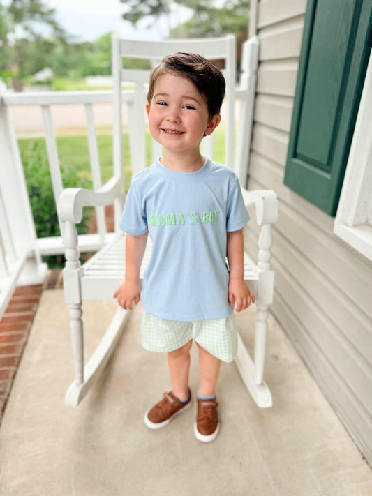 French Knot Mama’s Boy Short Set