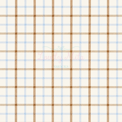 Camel Breeze Plaid Jon Jon Set