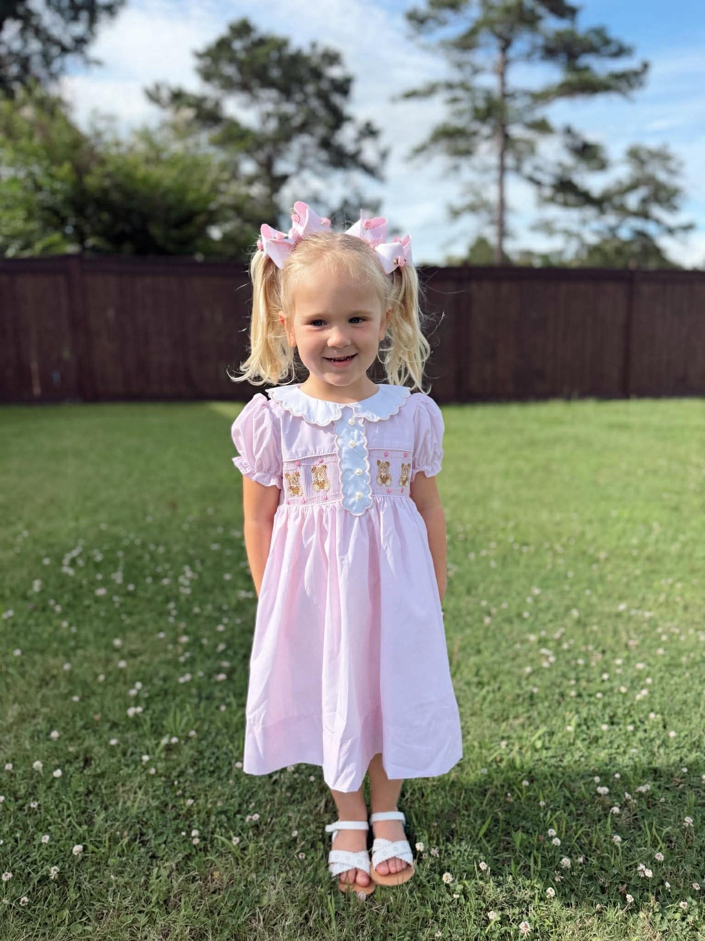 Teddy Smocked Dress