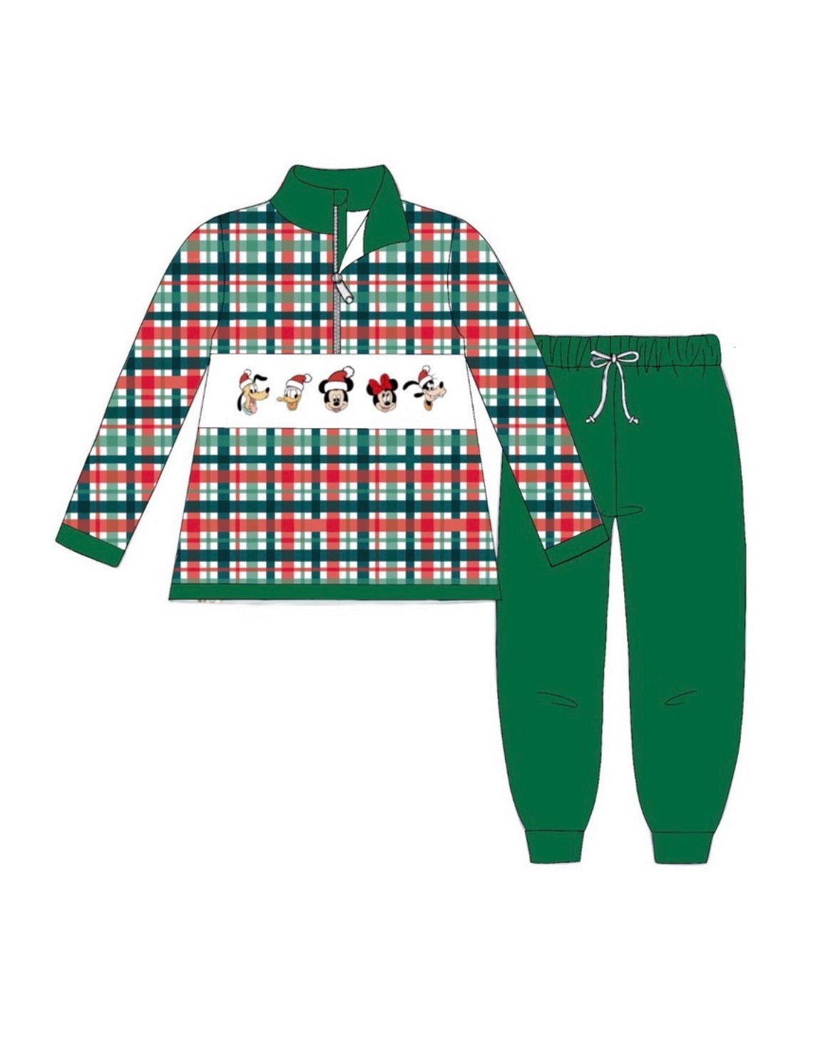 Holiday Friends Smocked Set