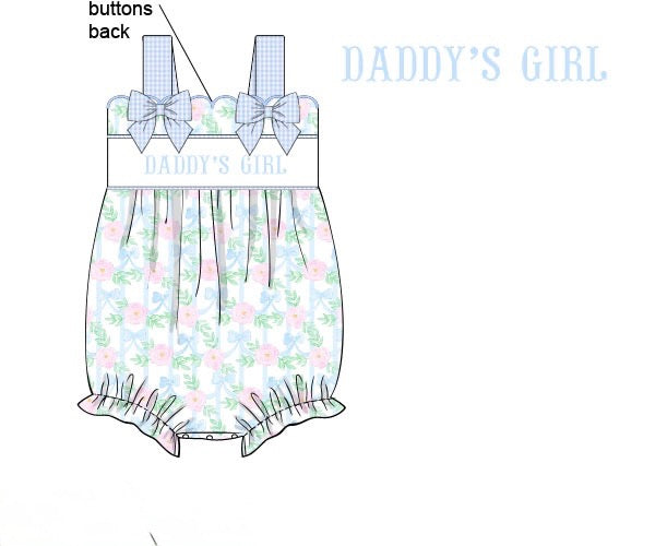 Daddy's Girl Floral Bubble