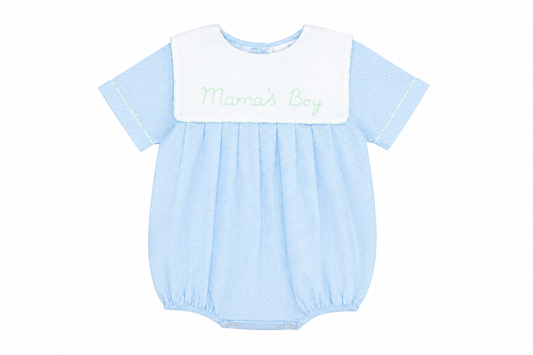Mama’s Boy Embroidered Bubble