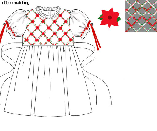 Pre-Order Poinsettia Dress
