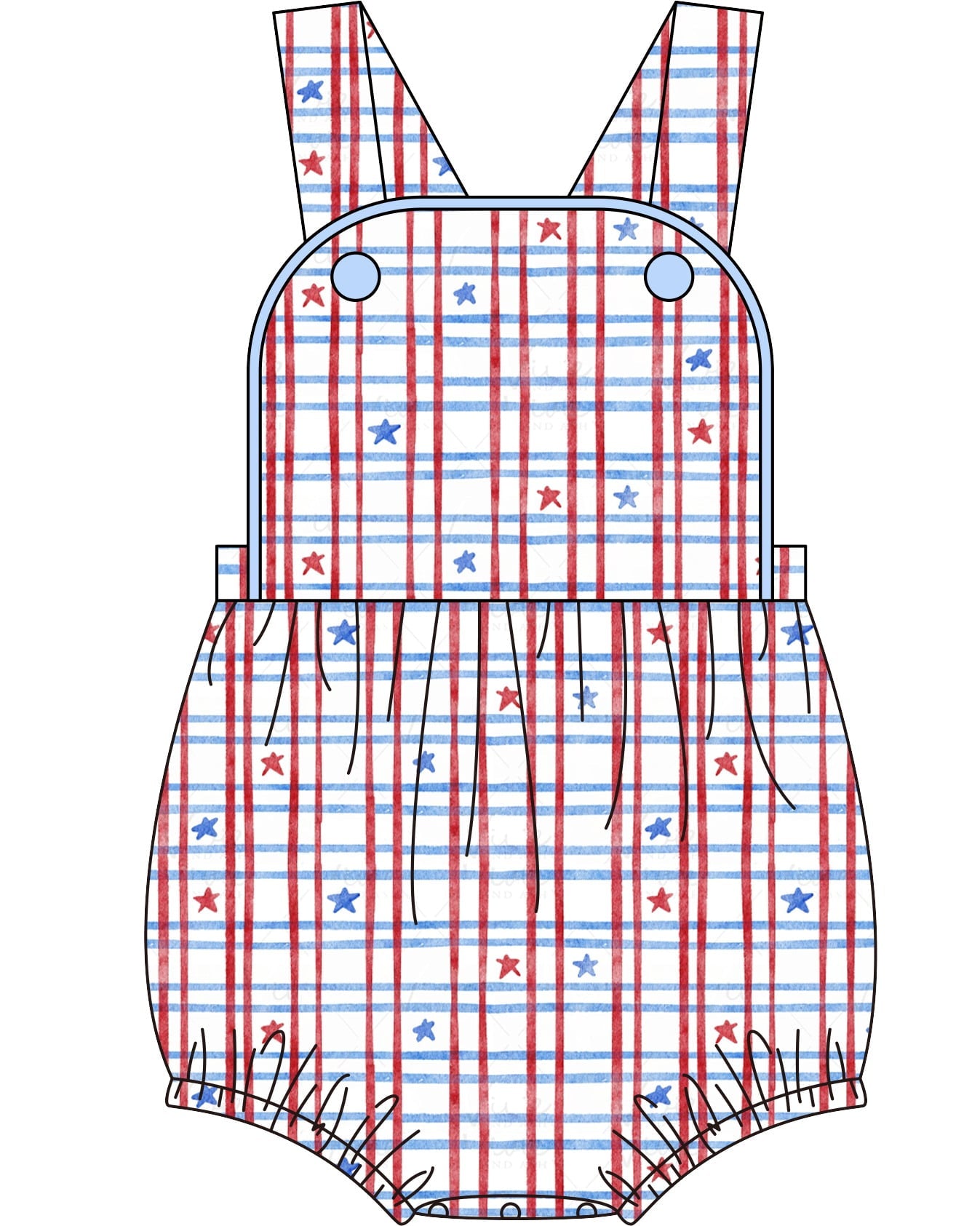 Patriotic knit bubble 95% cotton 5% spandex for boys