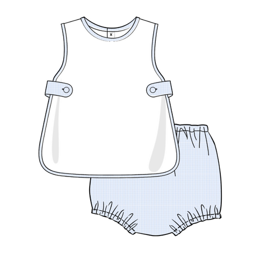 Boys Gingham Apron Set