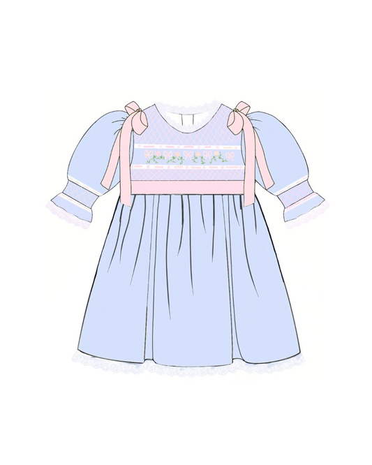 Sunday Best Smocked Girls Dress