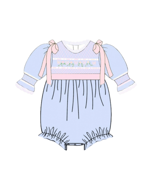 Sunday Best Smocked Girls Bubble