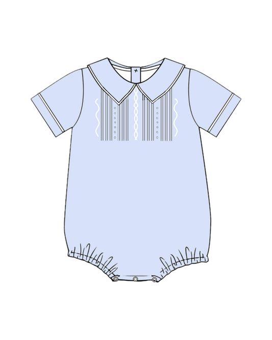 Sunday Best Smocked Boys Bubble