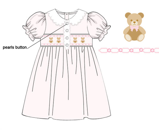 Teddy Smocked Dress