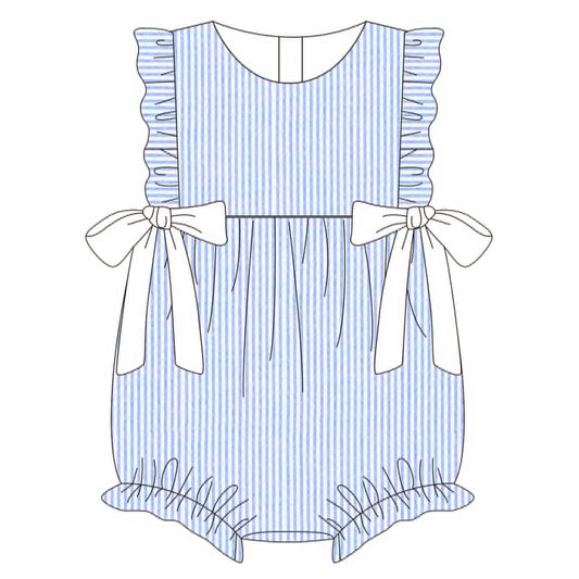 Blue Seersucker Bubble