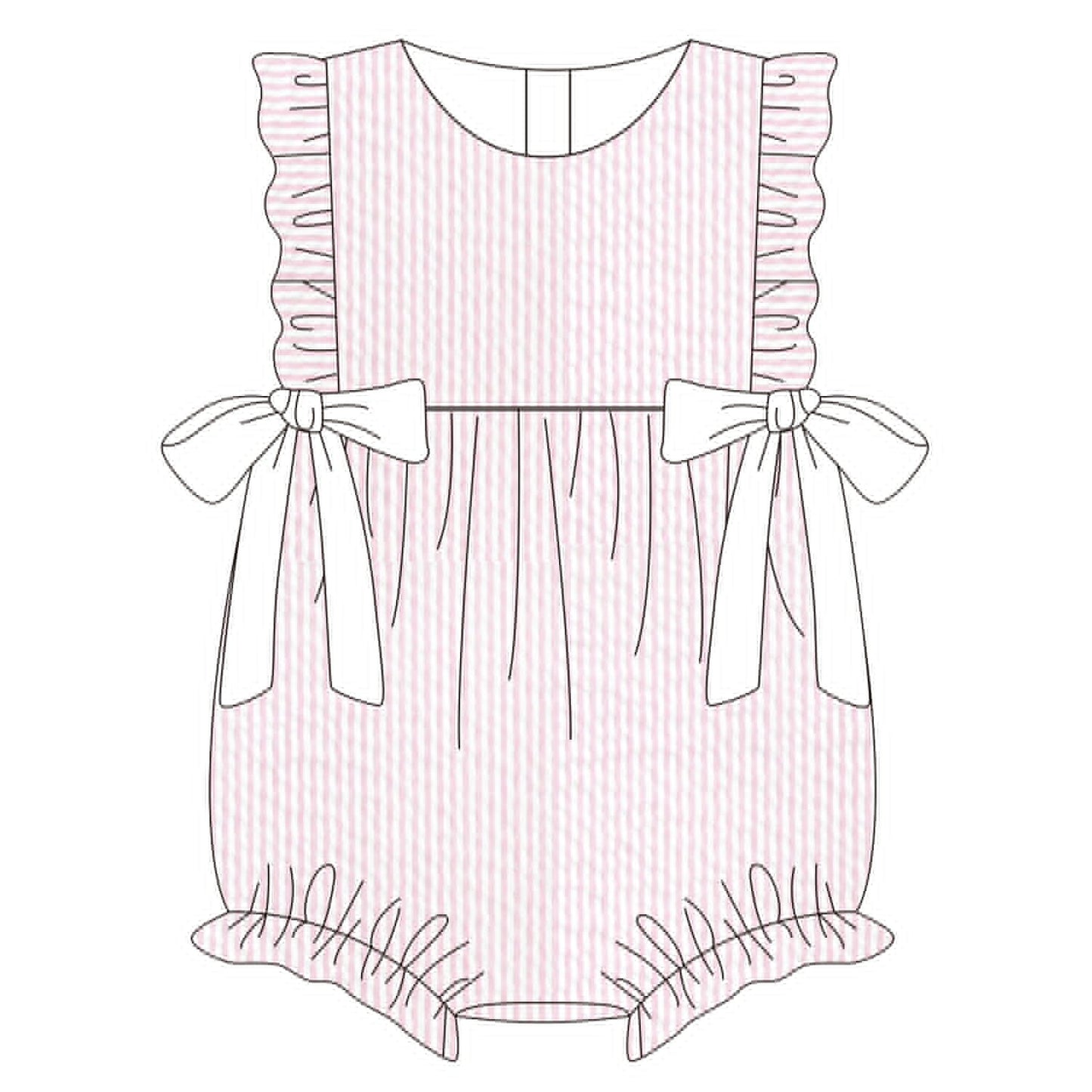 Pink Seersucker Bubble