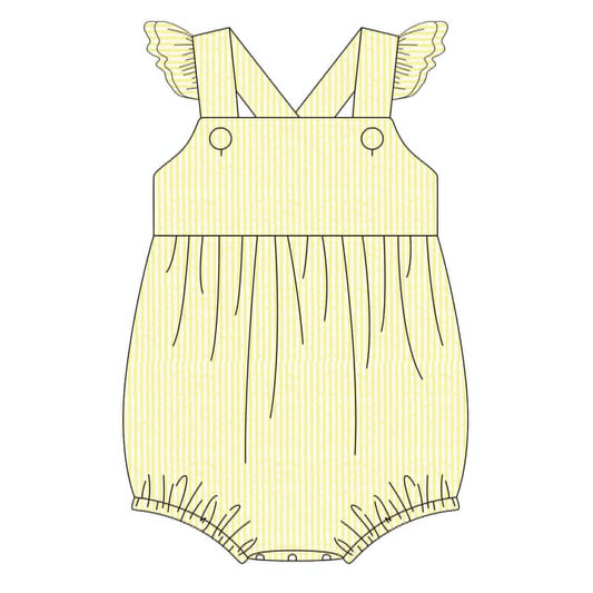 Yellow Seersucker Bubble