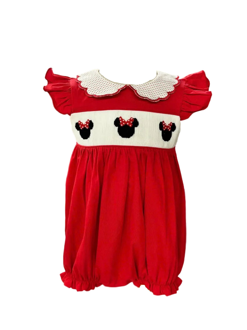 hand smocked mouse bubble for magic trip girls