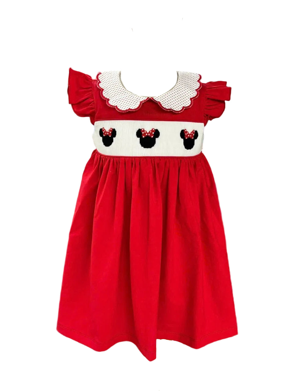 hand smocked mouse dress for girls perfect for magic trip
